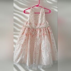 American Princess Floral Embroidered Dress Sz 4